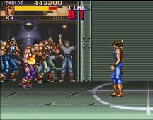 une photo d'Ã©cran de Final Fight 2 sur Nintendo Super Nes